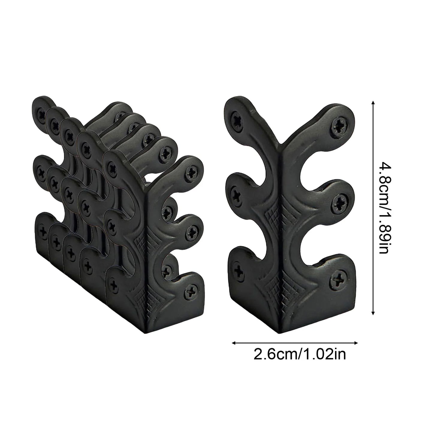 Retro Furniture Corner Protectors Solid Brass Skirting Board For Wardrobes Cabinets Fireplaces Universal Home Decor Hardwares