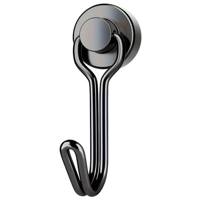 3/6/12/20Pcs Black Magnetic Hooks Cruis Heavy Duty Magnetic Hangers, Extra Strong Magnets with Hook for Hanging, Resistant Base