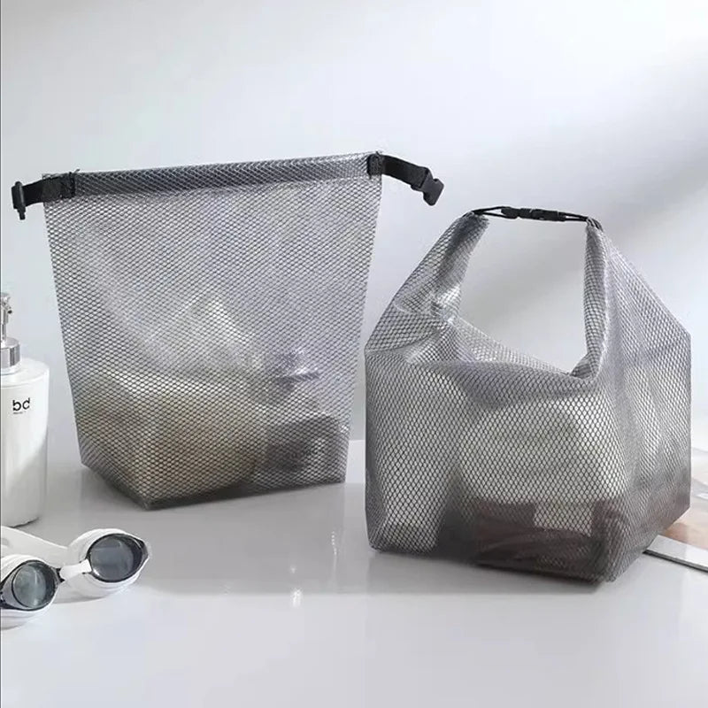 2PCS Handheld Waterproof Storage Bag Portable Sealing Swimming Bag Large Capacity Washing Bag Fitness Clothing Cosmetic Handbag