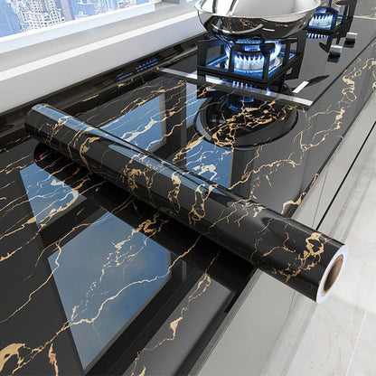 Marble Contact Paper for Countertops, Removable Wallpaper Peel and Stick, Self Adhesive Counter Top Waterproof for Kitchen Backs