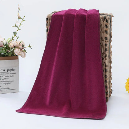 A big towel Beauty salon adult thickening large bath towels that soft absorb water do not shed hair multi-purpose micrmicrofiber