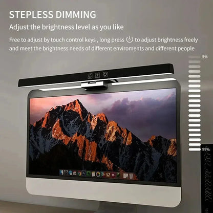 33cm 50cm LED Computer Screen Light Hanging Desk Lamp USB Plug in Monitor Bar Lights Dimmable 3 Colors Office Study Reading Lamp