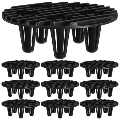 10pcs Durable Plastic Pot Feet Insect Net Anti Skid Elevator Stand for Flower Pots Gardening Plant Container Patio Deck