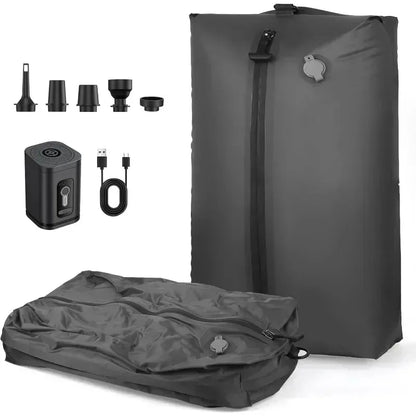 17L Vacuum Compression Bag with Air Pump Reusable Travel Clothing Storage Bag Compression Luggage Bag