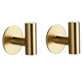 Stainless Steel Non-Perforated Bathrobe Hook, Towel Hook for Bathroom, Kitchen & Garage Clothes Hat Holder