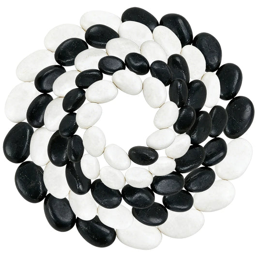 0.66Lb High Polished Natural Pebbles for Fish Tank Aquarium, Plant Vases, Courtyard Garden Landscape & Horticultural Decoration