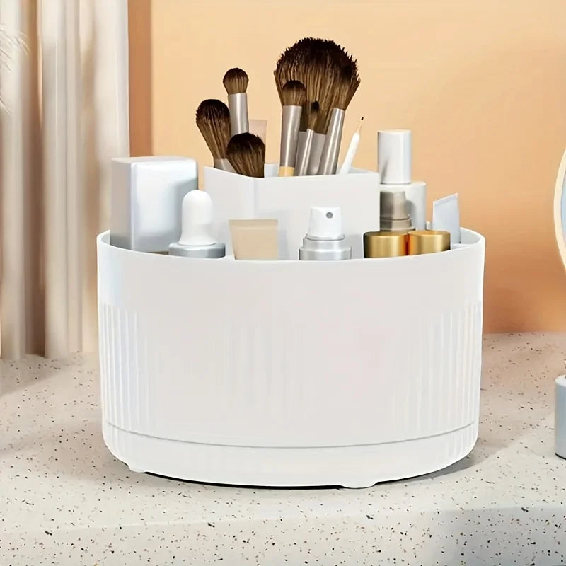 Desktop rotating storage box, makeup brush storage cylinder, cosmetics shelf, table dresser eye shadow brush pen cylinder