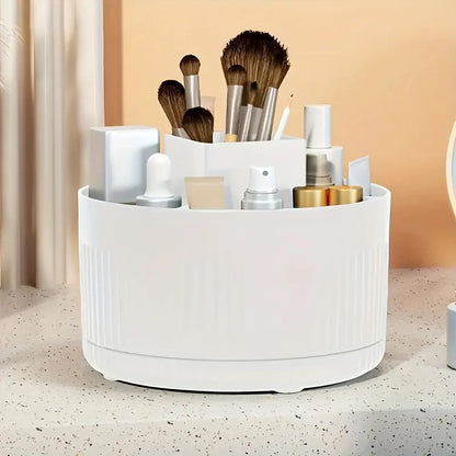 Desktop rotating storage box, makeup brush storage cylinder, cosmetics shelf, table dresser eye shadow brush pen cylinder