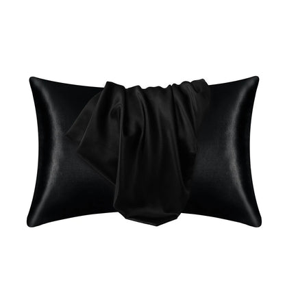 Pillowcase Silk Pillow Cover Silky Satin Hair Beauty Pillow case Comfortable Pillow Case Home Decor wholeStandard/Queen 1PC
