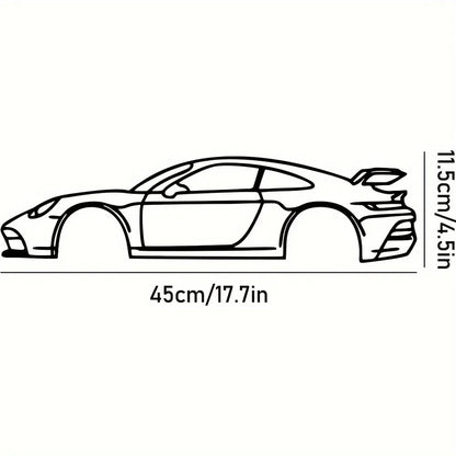 HelloYoung Metal Racing Car Wall Art Durable Sports Decor for Kids Room