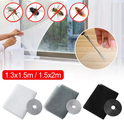DIY Self-Adhesive Indoor Insect Fly Mosquito Window Screen Curtain Mosquito Netting Door Anti Mosquito Net Window Mesh Bug Net