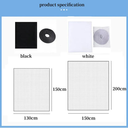 Anti Fly Mosquito Net Insect Bug Fly Screen Curtain Indoor DIY Self-Adhesive Window Mesh with Tape for Windows Accessories