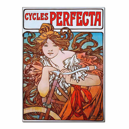 Art Nouveau Retro Poster Abstract Wallpaper Print Canvas Painting Wall Art Picture for Living Room Home Decor Aesthetic Mural