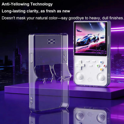 TOFON Transparent protective case For R36 Ultra game console storage bag EVA shell resistant  scratch resistant screen film