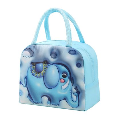 Lunch Bag Thickened Handheld Insulated Lunch Box Bag Children Cute With Meals Lunch Box Bag