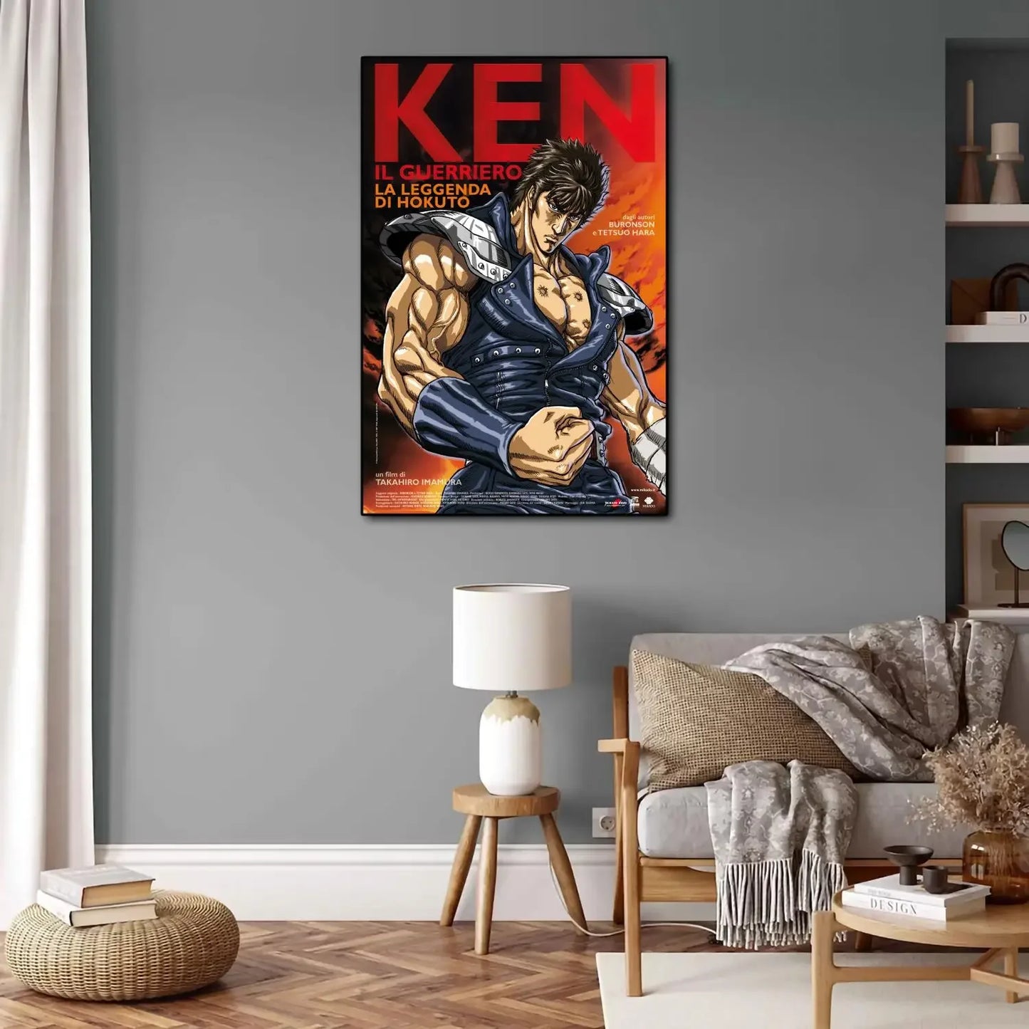 Hokuto No Ken Anime Video Game Canvas Painting Art Poster and Wall Art Picture Print Modern Family Bedroom Home Decor Posters