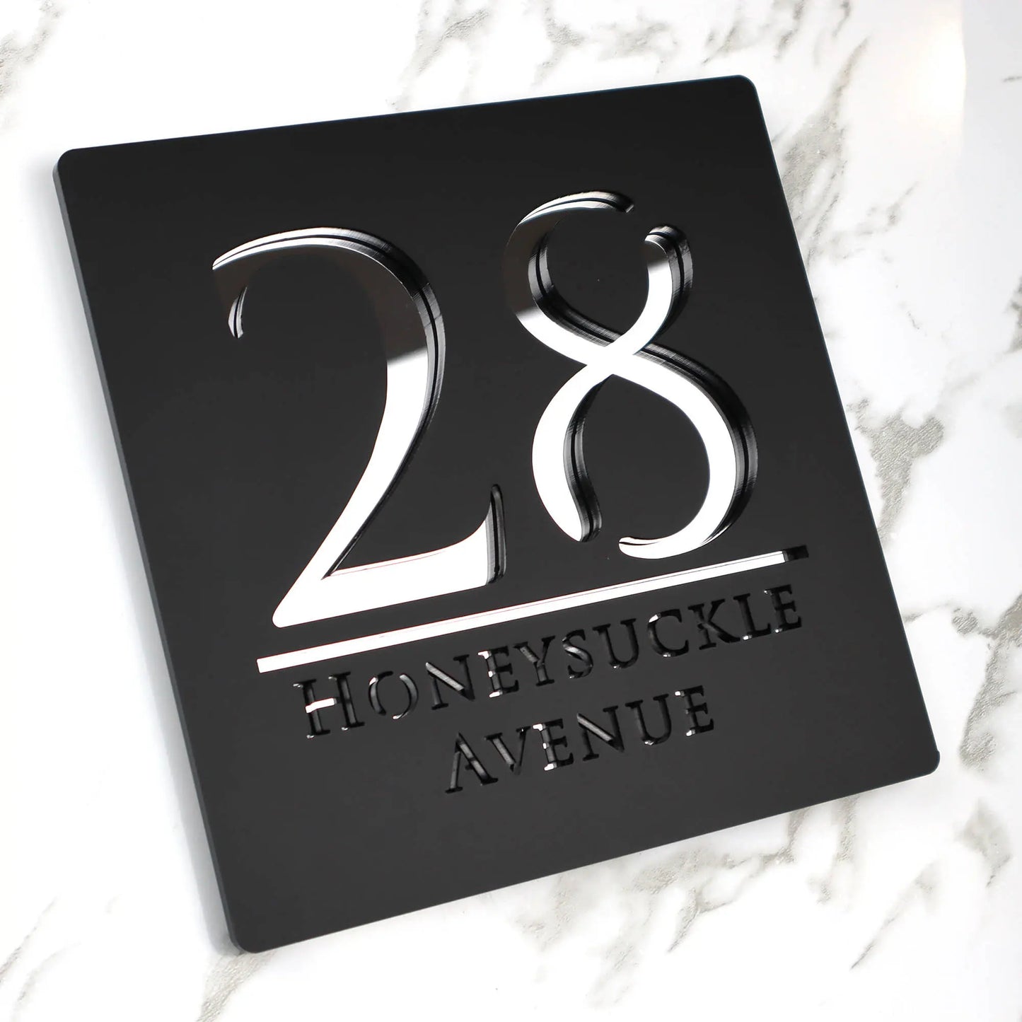 Personalized Custom Acrylic Modern House Numbers Sign Door Address Street 3D Letter Number Plaques Outdoor Name Home Decor Plate