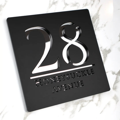 Personalized Custom Acrylic Modern House Numbers Sign Door Address Street 3D Letter Number Plaques Outdoor Name Home Decor Plate