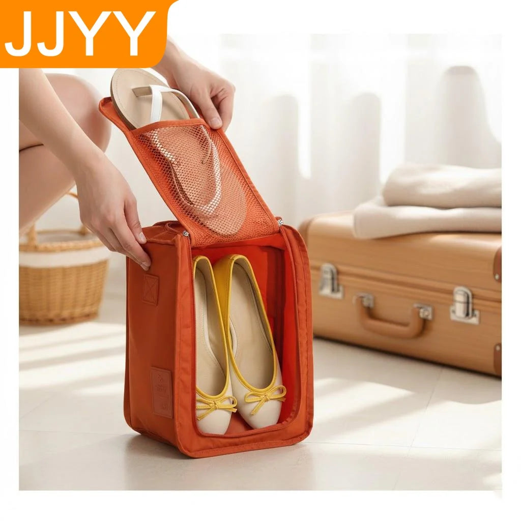 Portable Travel Shoe Organizer Bag Multifunctional Storage Pouch Home Shoe Storage Zip Lock Bag for Easy Sorting