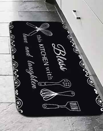multiusos de absorción de agua : cocina, baño, baño, antideslizante, absorción de humedad, alfombra lavable a máquina
