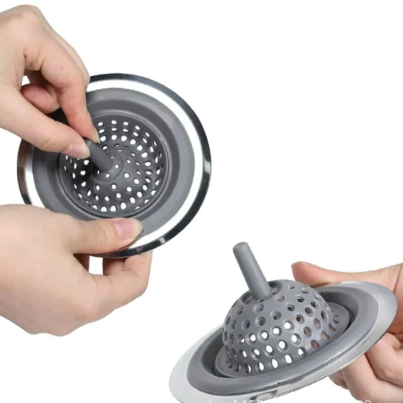 Home sink floor drain filter kitchen garbage filter silicone hair filter for bathroom  drain stopper bathroom accessories