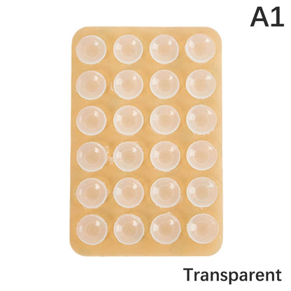 8cm Double Side Silicone Suction Pad For Mobile Phone Fixture Suction Cup Backed Adhesive Silicone Rubber Sucker Pad For Fixing