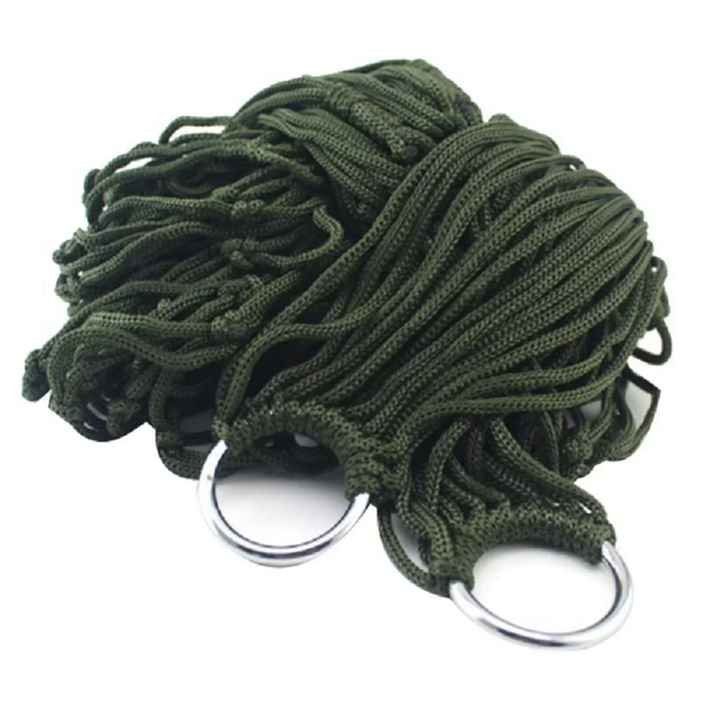 Garden Outdoor Thickened Nylon Rope Hammock Indoor Mesh Hammock Portable Simple Hammock Swing Chair