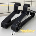 10Pcs Adult Plastics Clothes Hanging Rack Clothing Hanger Non-Slip Dry Portable Household Clothes Organizer Closet Space Saver