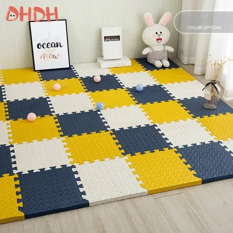 DHDH 30*30cm Foam Puzzles Carpet Play Mat Soft Non-slip Sports Fitness Mat Interlocking Sports Tile Carpet Home Decoration ﻿ ﻿