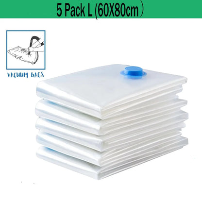 Vacuum Storage Bags, Space Saver Bags Compression for Comforters and Blankets, Sealer Clothes Travel Packing Organizer