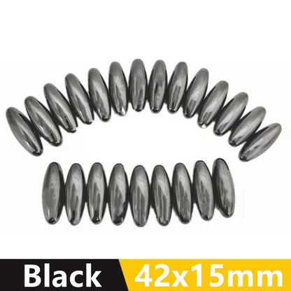 2/4Pcs Multiple Sizes Black Fridge Magnets Strong Magnetic Rugby Ball Oval Magnet Beads Set Health Care Massager Home Decor Gift