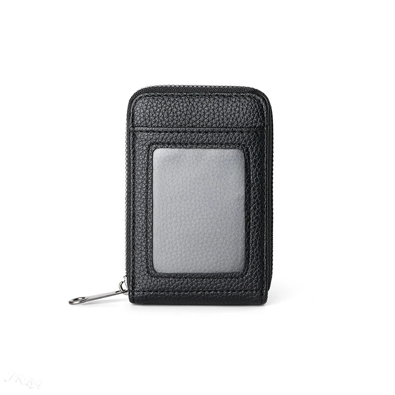 1pc Organ Card Bag Korean Edition Portable Women's Short Bank Card Cover Business Card Clip Zipper Vertical Handheld Bag