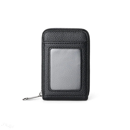 1pc Organ Card Bag Korean Edition Portable Women's Short Bank Card Cover Business Card Clip Zipper Vertical Handheld Bag