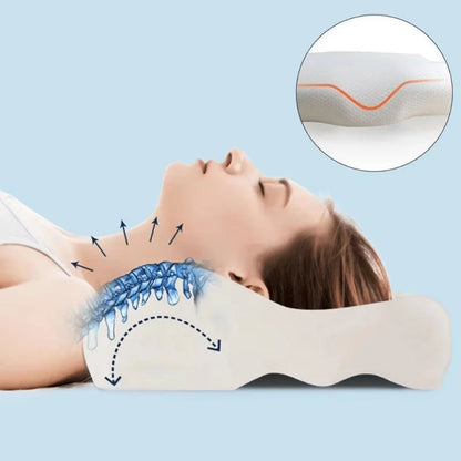 Butterfly Memory Pillow, Suitable For Side Sleepers, Orthopedic Neck Sleep Pillow, Ideal For Side Lying And Back Support.