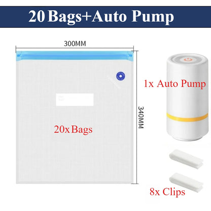 USB Rechargeable Electric Air Pump For 3D Printer Filament Vacuum Bag One-key Quick Pumping Storage Bag Automatic Compressed