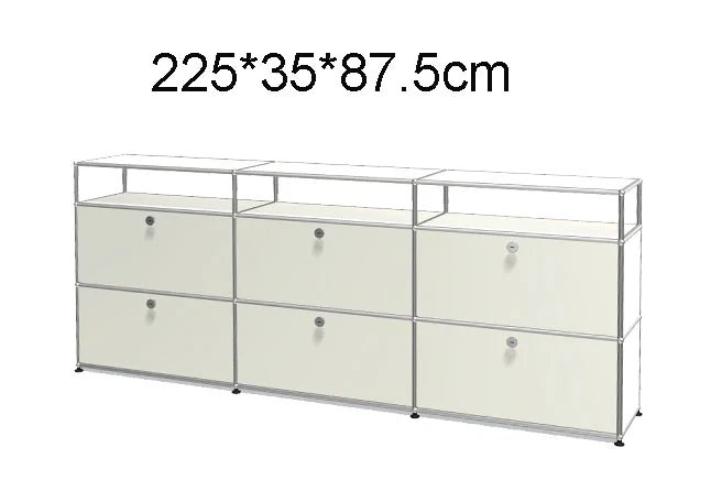 Module Furniture  Storage Modular DIY Shelf Sideboard Customized Size Night Stand Cabinet Stainless Steel Home Use