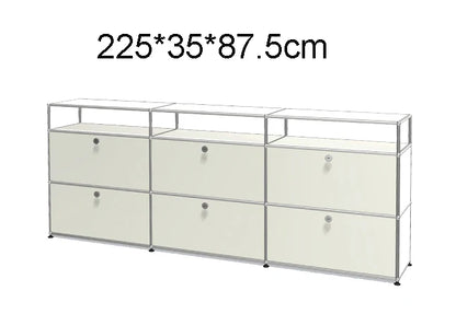 Module Furniture  Storage Modular DIY Shelf Sideboard Customized Size Night Stand Cabinet Stainless Steel Home Use