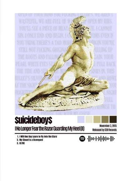 Classic Singer Suicideboy Posters Wall Art Canvas Paintings and Prints HD Pictures for Living Room Bedroom Home Decor Gifts