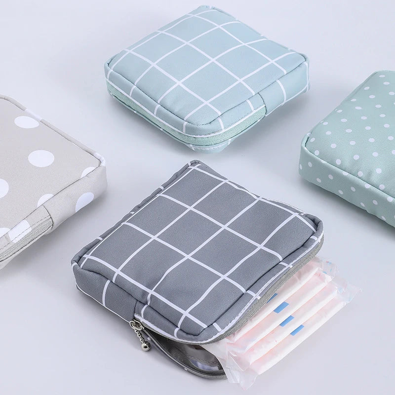 Portable Organizer Pouch for Sanitary Napkin Discreet Storage Monthly Essentials Travel Bag