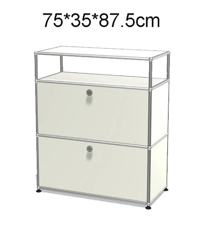 Module Furniture  Storage Modular DIY Shelf Sideboard Customized Size Night Stand Cabinet Stainless Steel Home Use