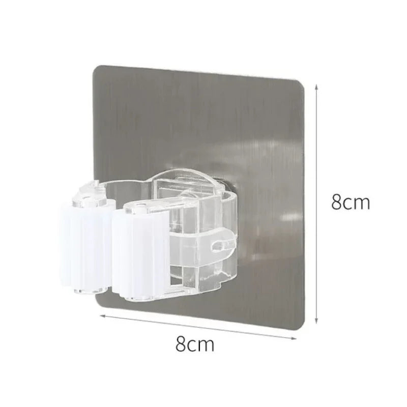 1-10Pcs Multi-Purpose Hooks Mop Holder Wall Mounted Mop Organizer Broom Hanger Hook Bathroom Waterproof Wall Kitchen Hook