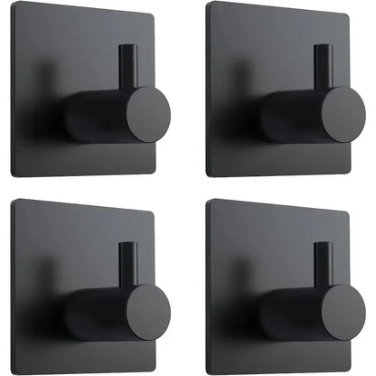 Adhesive Wall Hooks Towel Key Cloth Coat Rack Door Bathroom Robe Hanger Kitchen Bag Sticky Hook Organizer For Hanging Hat