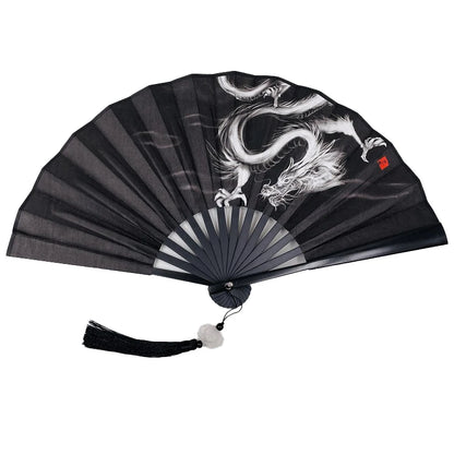With Tassel Art Craft Style Foldable Hand Fan Portable Folding Fan Wedding Party Photo Props Guest Gifts Home Decor Craft