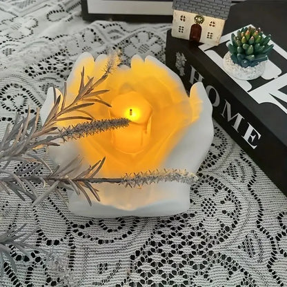 1pc Hand Plaster Mold for Resin Casting and DIY Crafts - Jewelry Storage, Candle Holder, Succulent Pot - Home Decor Gift