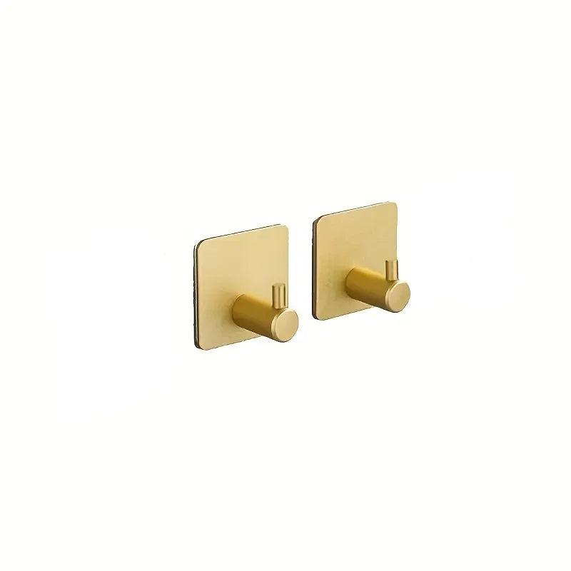 Adhesive Wall Hooks Towel Key Cloth Coat Rack Door Bathroom Robe Hanger Kitchen Bag Sticky Hook Organizer For Hanging Hat