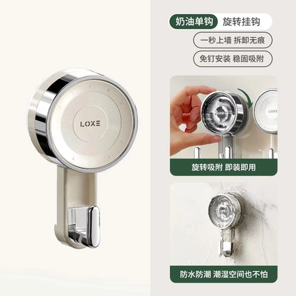 Suction Hooks Strong Vacuum Power Traceless No-Drilling Adhesive Hooks for Home Bathroom Kitchen Door Back and Toilet Area