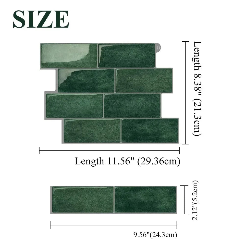 1Pcs New Self-adhesive 3D Wall Tile PVC DIY Wall Sticker Multifunction Waterproof Peel and Stick Wallpaper Home Decor