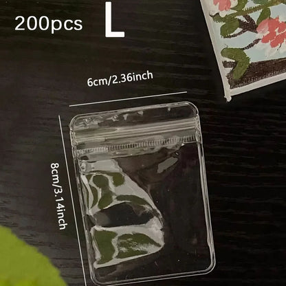 Clear Earring Bags Waterproof Bags Thickened Reusable Storage Pouch for Jewelry Rings Necklace Bracelet