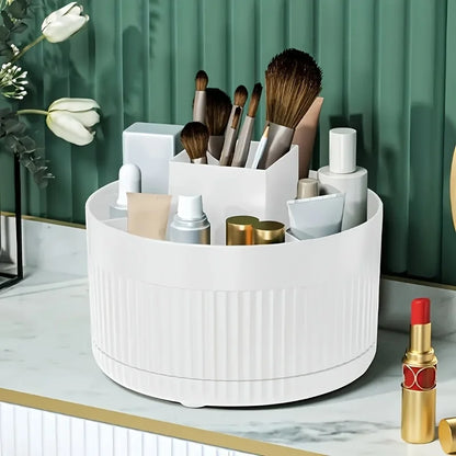 Desktop rotating storage box, makeup brush storage cylinder, cosmetics shelf, table dresser eye shadow brush pen cylinder