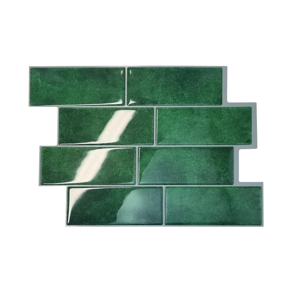 1Pcs New Self-adhesive 3D Wall Tile PVC DIY Wall Sticker Multifunction Waterproof Peel and Stick Wallpaper Home Decor